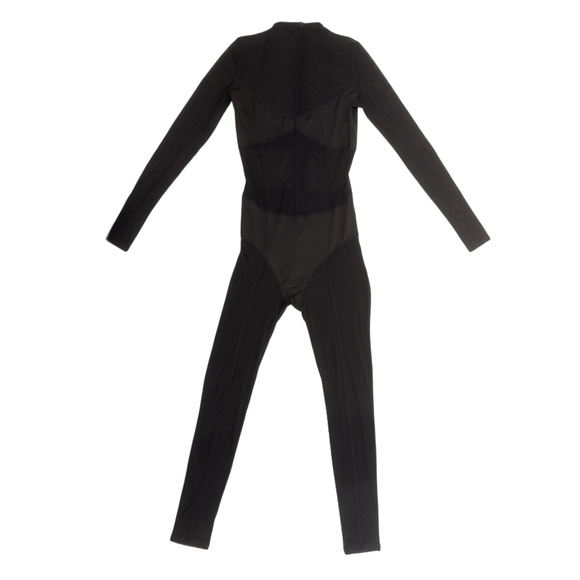 Sheer Long Sleeve Black Bodysuit - Picture 5 of 14